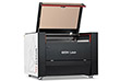 Aeon Nova10 S 羞耻游戏(nph)  Professional CO2 Laser Cutter and Engraver three-quarter view with lid open