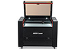 Aeon Nova10 S 隔着内裤把她摸出水的方法  Professional CO2 Laser Cutter and Engraver front overhead view with lid open