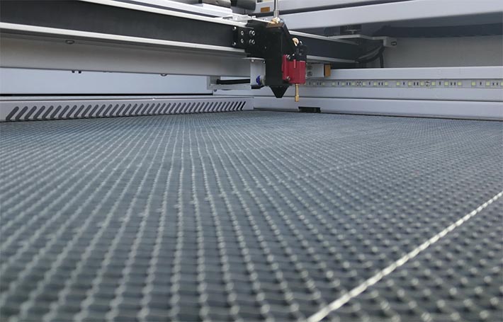 Aeon Mira 9 CO2 laser cutter honeycomb table